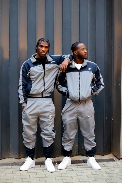 SHELL TRACKSUIT - GREY/NAVY