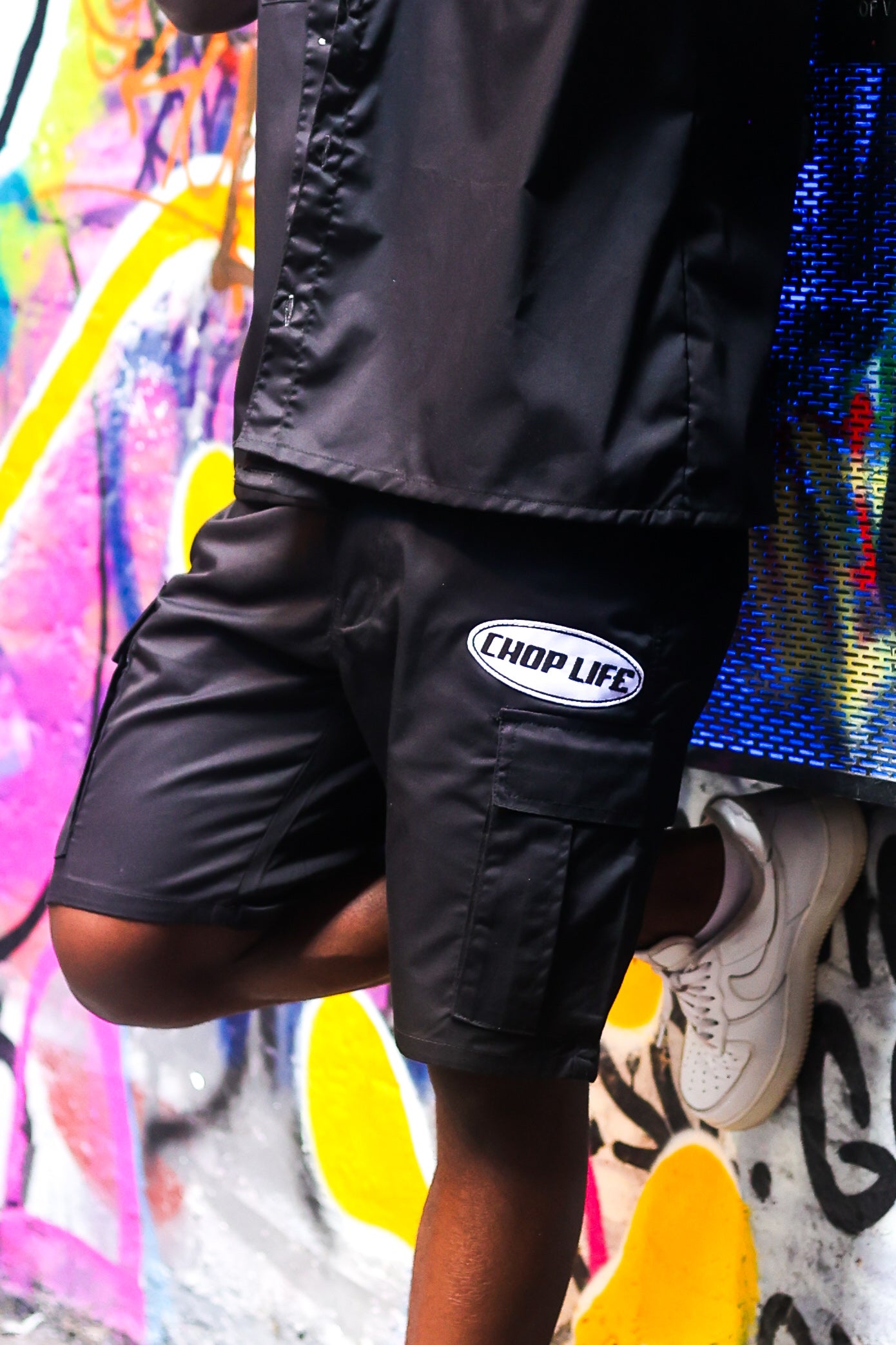 WORK CARGO SHORTS - BLACK