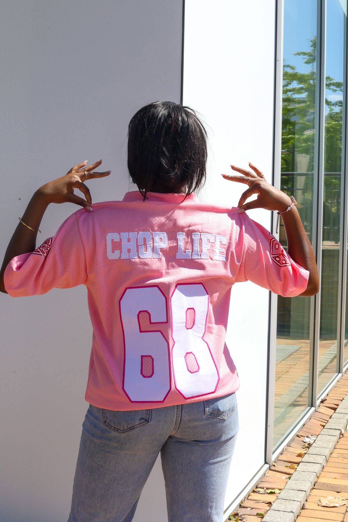 CL MESH JERSEY - PINK