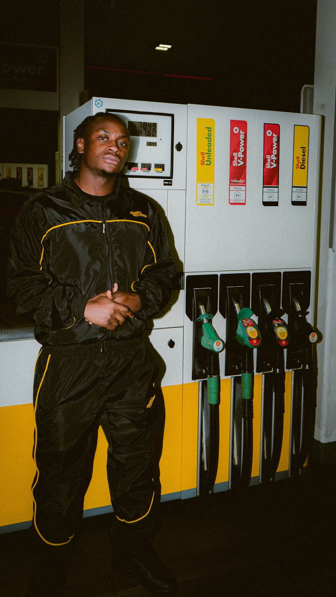 SHELL TRACKSUIT - BLACK/YELLOW