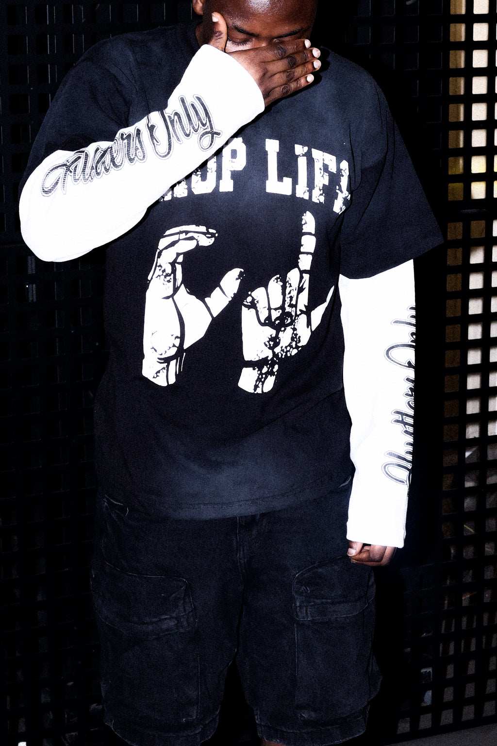 MEMBERS DOUBLE LAYERED LONG SLEEVE T-SHIRT