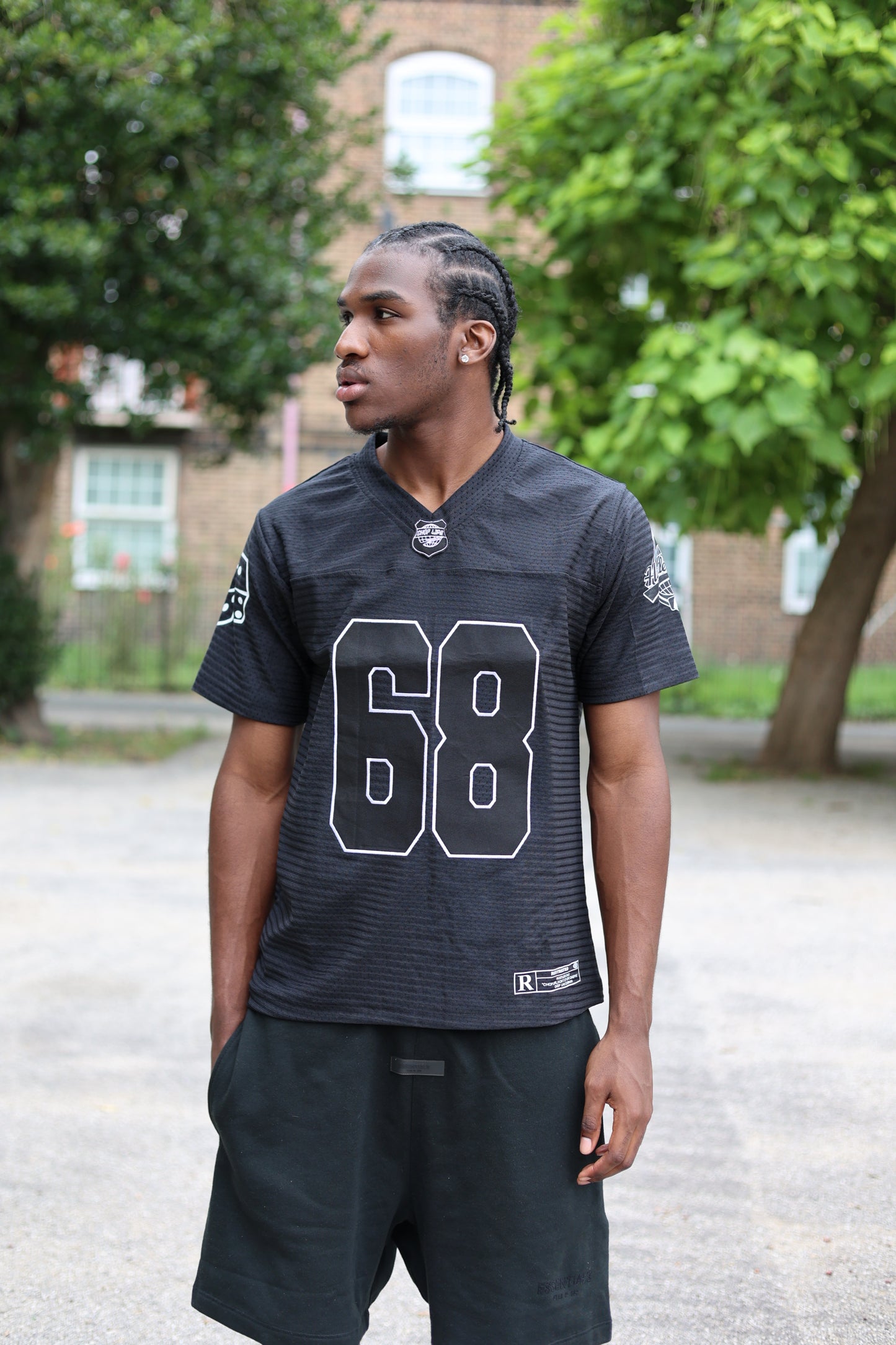 CL MESH JERSEY - BLACK