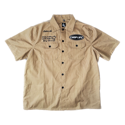 WORK SHORT SLEEVE SHIRT - KHAKI