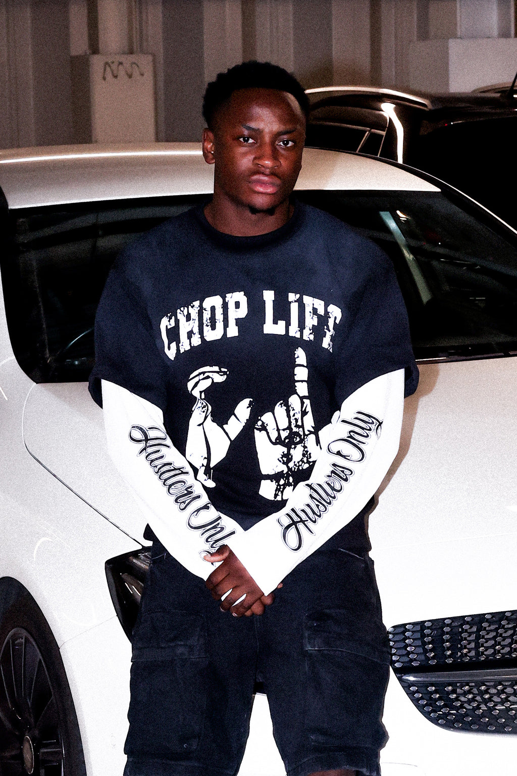 MEMBERS DOUBLE LAYERED LONG SLEEVE T-SHIRT